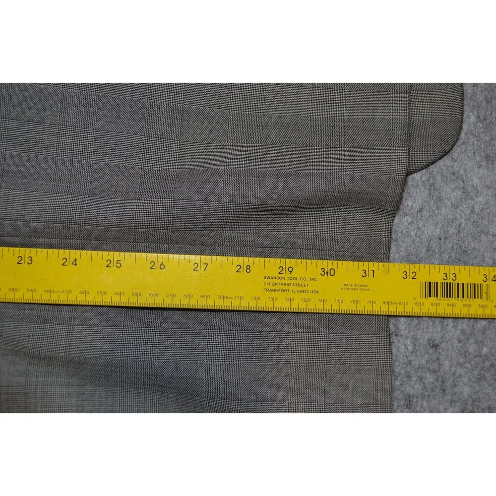 John W. Nordstrom Loro Piana Wool Blazer Mens 42R‎ Gray Glenn Check Sport Jacket